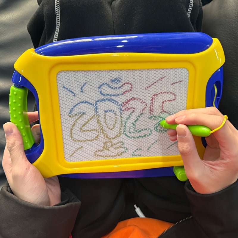 🐣 Ardoise Magique Enfant 2025 – Tableau de Dessin Effaçable Coloré | Idée Cadeau Halloween Nouvel An | Jouet Paysage action