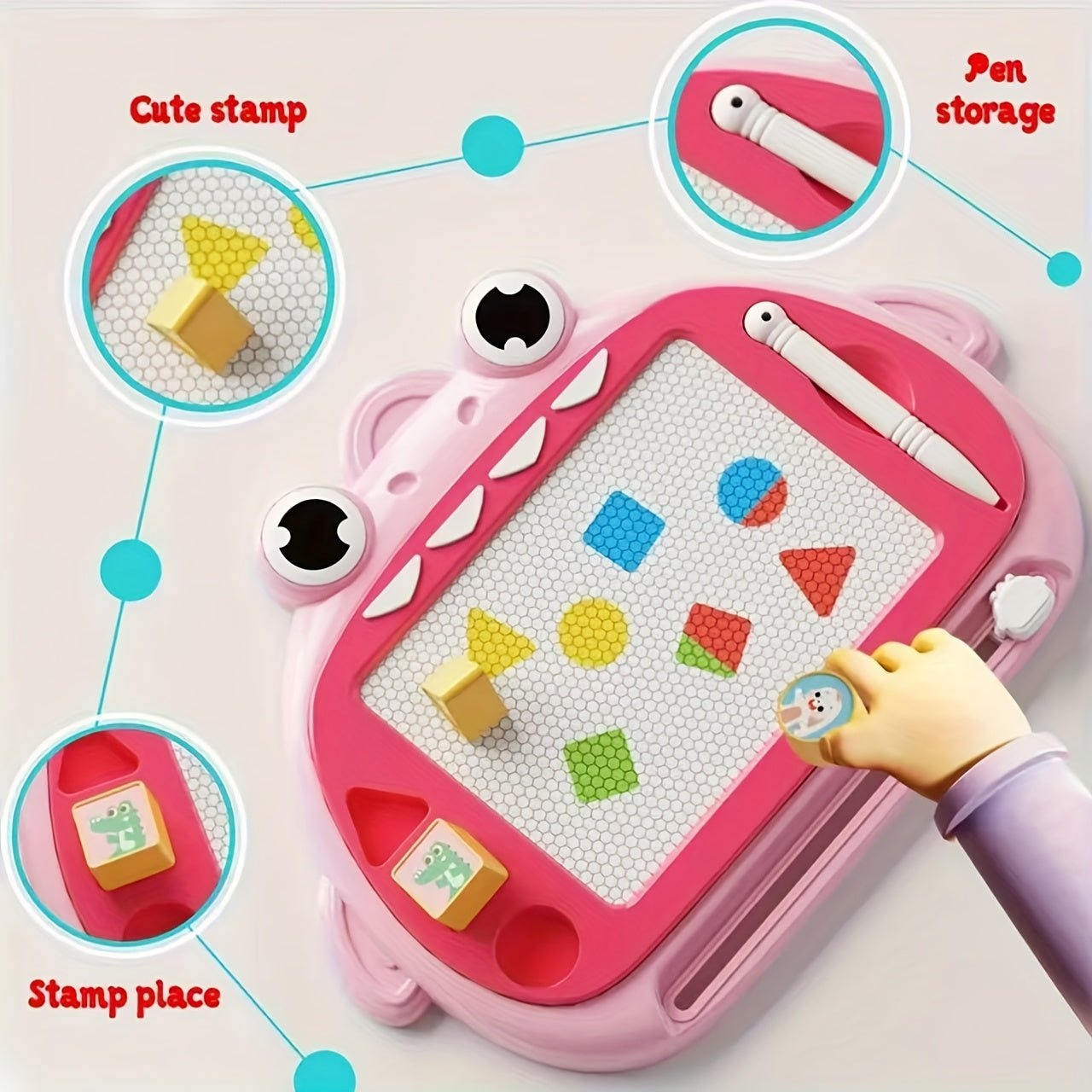 Ardoise Magique Enfant Monstre – Tableau Magnétique Créatif | Jeu Éducatif et Cadeau Original pour Filles & Garçons - Ardoise Magique