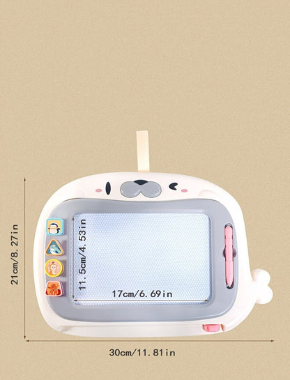 Ardoise Magique Enfant Réutilisable avec 4 Tampons – Jouet Créatif Effaçable | Idée Cadeau Noël 🎄Ludique et Éducative - Ardoise Magique