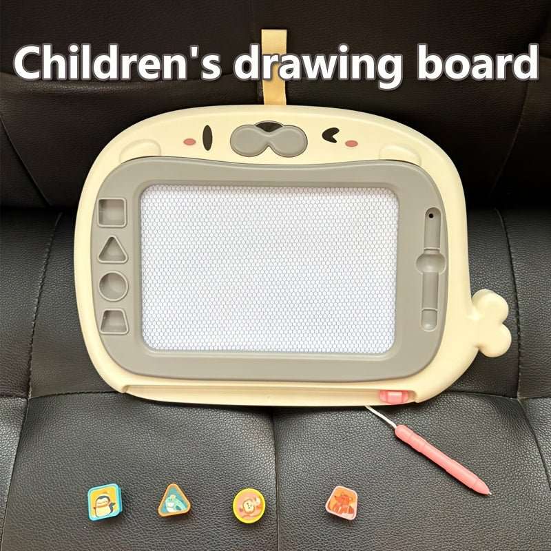 Ardoise Magique Enfant Réutilisable avec 4 Tampons – Jouet Créatif Effaçable | Idée Cadeau Noël 🎄Ludique et Éducative - Ardoise Magique