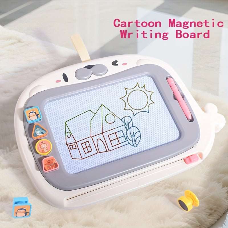 Ardoise Magique Enfant Réutilisable avec 4 Tampons – Jouet Créatif Effaçable | Idée Cadeau Noël 🎄Ludique et Éducative - Ardoise Magique