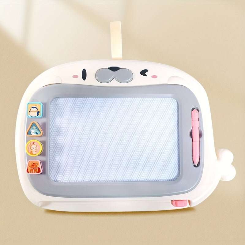 Ardoise Magique Enfant Réutilisable avec 4 Tampons – Jouet Créatif Effaçable | Idée Cadeau Noël 🎄Ludique et Éducative - Ardoise Magique