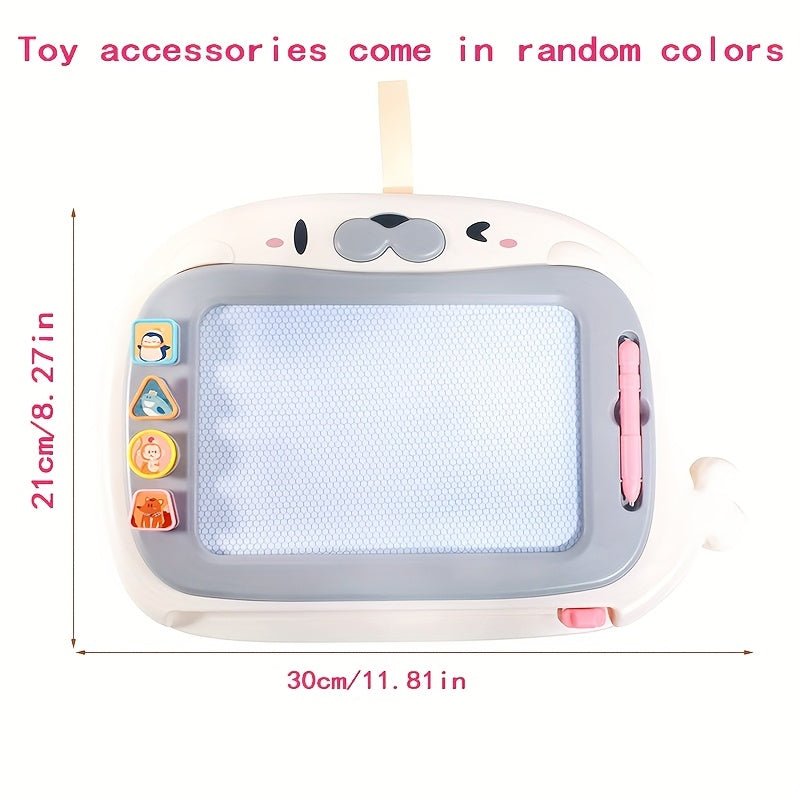 Ardoise Magique Enfant Réutilisable avec 4 Tampons – Jouet Créatif Effaçable | Idée Cadeau Noël 🎄Ludique et Éducative - Ardoise Magique