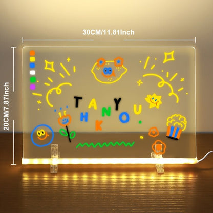 Ardoise Magique Translucide Éclairé – Tableau Lumineux pour Présentations, Bureau, École et Fêtes – Cadeau Idéal pour Noël et Halloween - Ardoise Magique