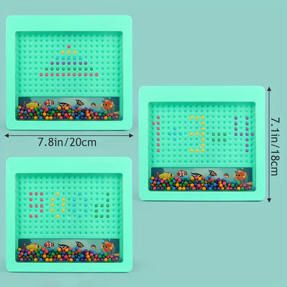 Tableau Magnétique à Dessin pour Enfants – Jouet Sensoriel et Éducatif dès 3 Ans | Ardoise Magnétique Réutilisable – Cadeau Créatif pour Filles et Garçons - Ardoise Magique