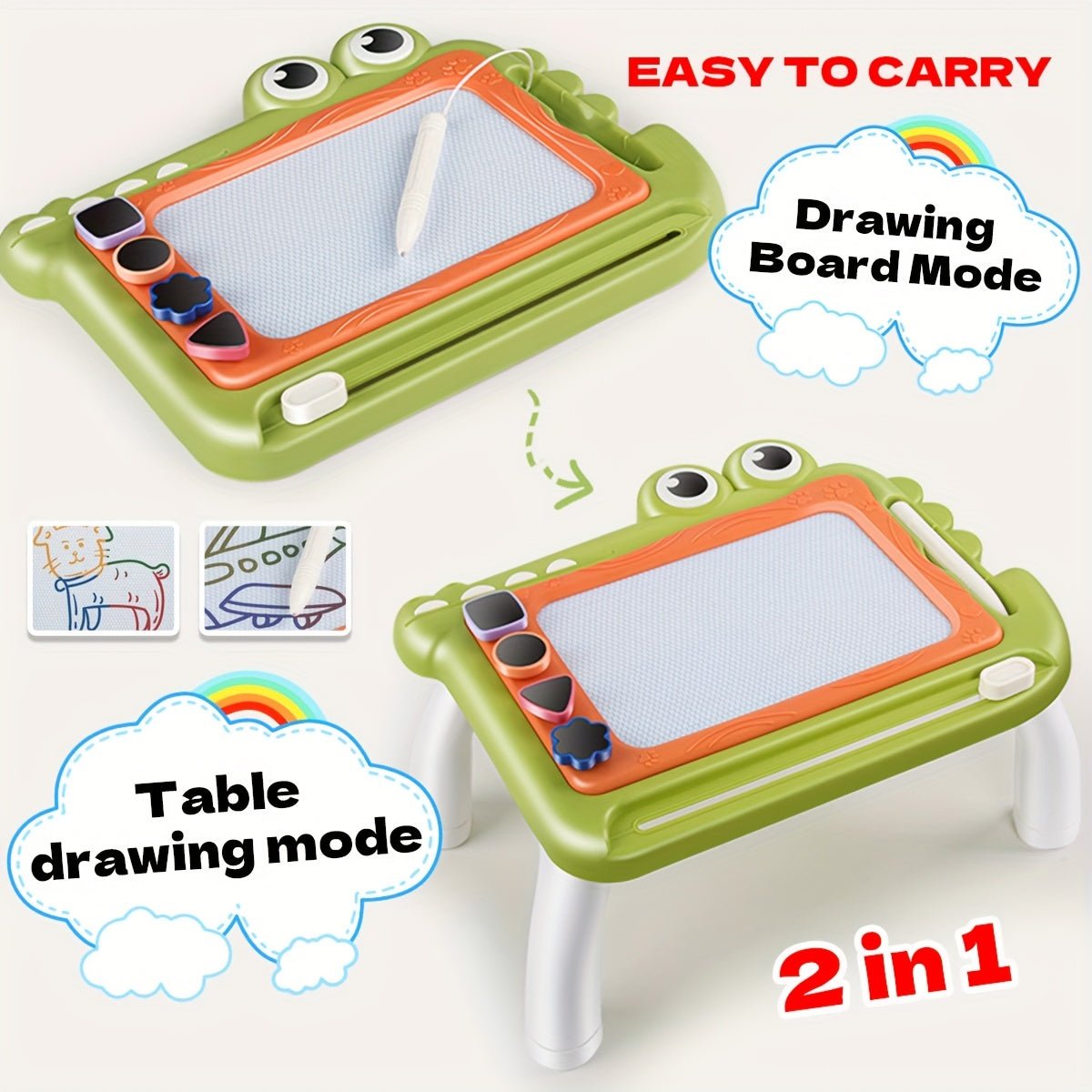 Tableau Magnétique – Dessin Éducatif et Coloré pour Enfants 3 - 6 Ans | Cadeau Ludique et Créatif pour Anniversaires et Fêtes - Ardoise Magique