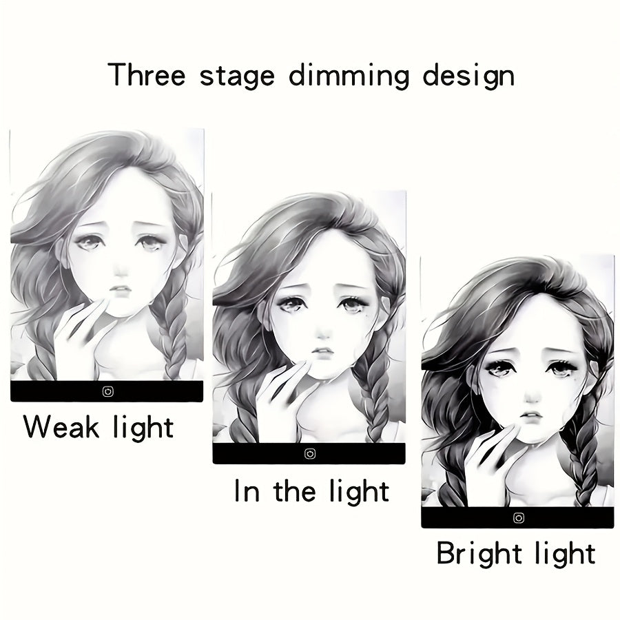 Tablette Lumineuse à LED – Planche à Dessin 3 Niveaux de Luminosité avec 12 Stylos Colorés | Idéale pour Croquis, Animation, Modèles & Tableau de Messages - Ardoise Magique