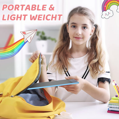 Tablette Réutilisable pour Enfants LCD 16 Pouces – Grand Écran Coloré pour Dessiner et Apprendre - Ardoise Magique
